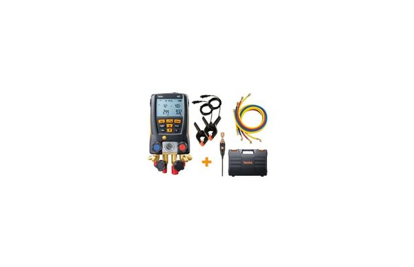 Комплект цифрового манометрического коллектора testo 557 - с Bluetooth и набором из четырёх заправочных шлангов