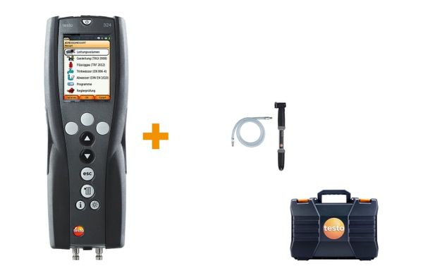 Базовый комплект testo 324 - Прибор для измерения давления и проверки герметичности