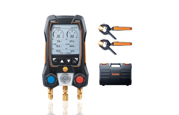 testo 550s Комплект - Цифровой манометрический коллектор с беспроводными зондами-зажимами температуры