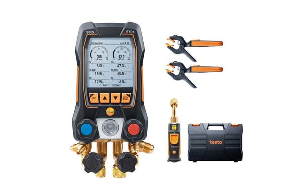 testo 570s Комплект - Цифровой манометрический коллектор с беспроводными зондами вакуума и температуры