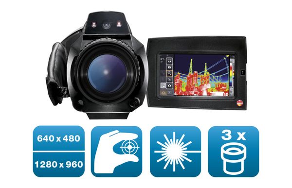 Комплект testo 890 - Комплект testo 890 с супер-телеобъективом и двумя дополнительными объективами