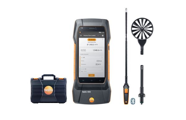 Комплект testo 400 для вентиляции с зондом-крыльчаткой 16 мм