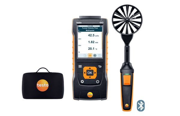 testo 440 Комплект с крыльчаткой 100 мм с Bluetooth®