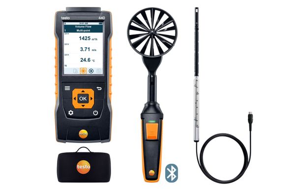 testo 440 Комплект для вентиляции 1 с Bluetooth®