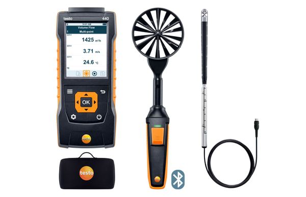 testo 440 Комплект для вентиляции 2 с Bluetooth®