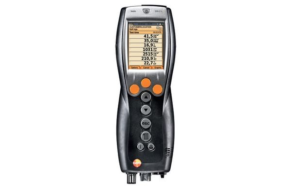 Комплект testo 330-2 LL для монтажников систем отопления - Анализ дымовых газов котлов на газе, жидком и твёрдом топливе