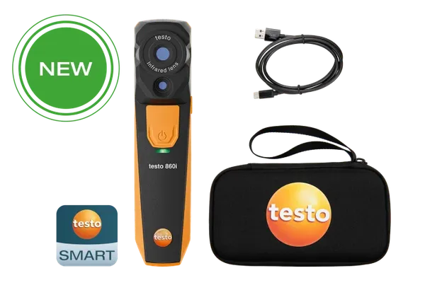 Комплект testo 860i — беспроводной тепловизор для смартфонов